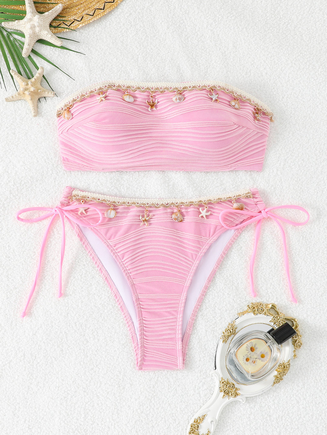 Damen Bandeau-Bikini mit raffinierten Muschel-Details Echo Archiv