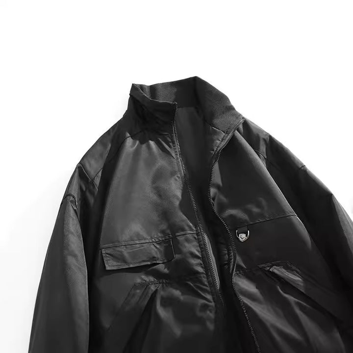 Herren winddichte Übergangsjacke mit elastischen Bündchen Echoarchiv
