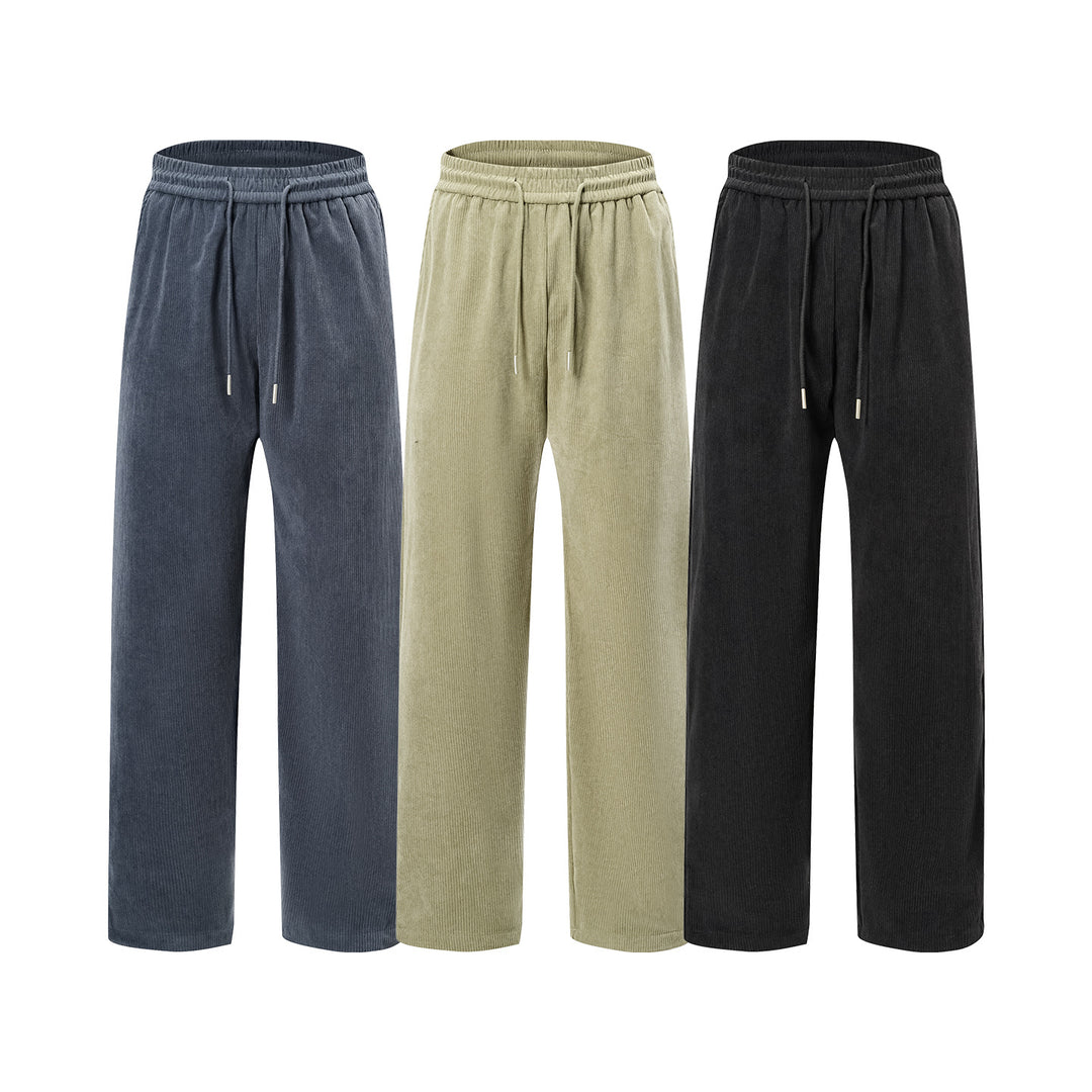 Damen Cordhose mit weitem Bein, elastischem Bund und Kordelzug Echo Archiv