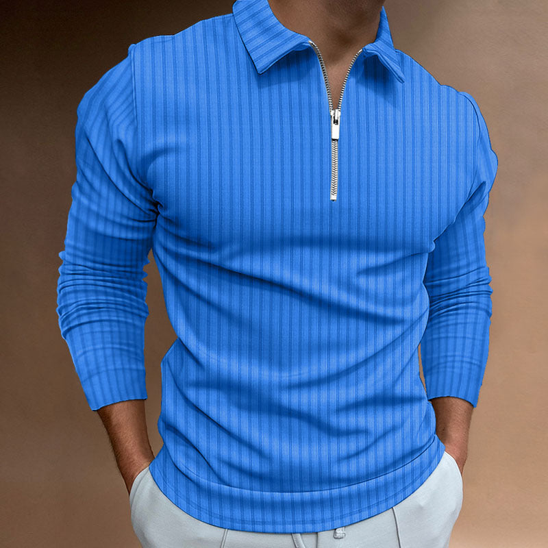 Herren modischer Poloshirt mit Reißverschluss Echoarchiv