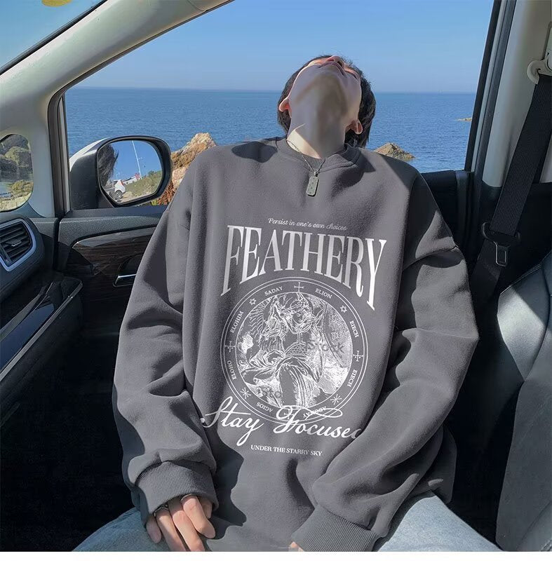 Unisex Lässiger Sweatshirt mit grafischem Druck Echoarchiv