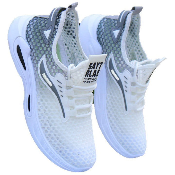 Herren Atmungsaktiver Netz-Slip-On-Laufschuh mit reflektierenden Details und Memory-Foam-Dämpfung Echoarhiv