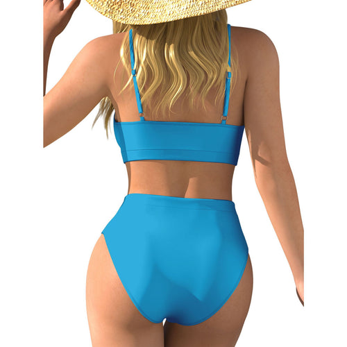 Damen Hochtaillierter Bikini mit Crop-Top Echo Archiv