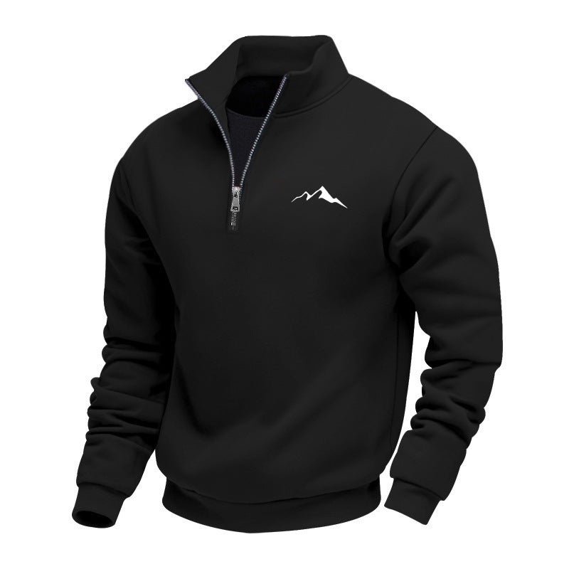 Herren Sweatshirt mit kurzem Reißverschluss Echoarchiv