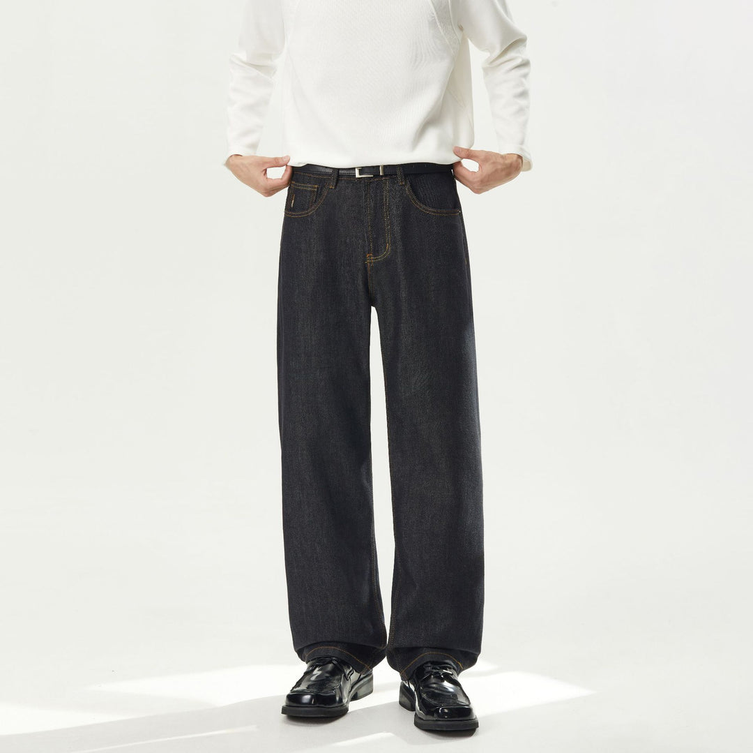 Damen hochtaillierte gerade Jeans aus Premium-Denim Echo Archiv
