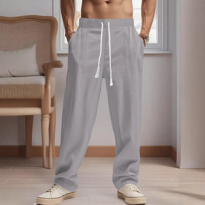 Herren lässige Stoffhose mit elastischem Bund und praktischen Seitentaschen Echoarchiv