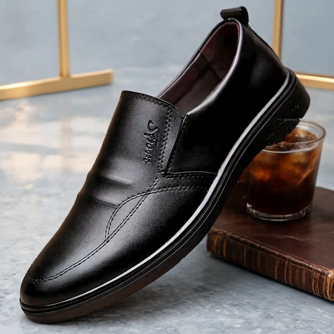 Herren Elegante und Bequeme Slip-On Lederschuhe Echoarchiv 1788175386