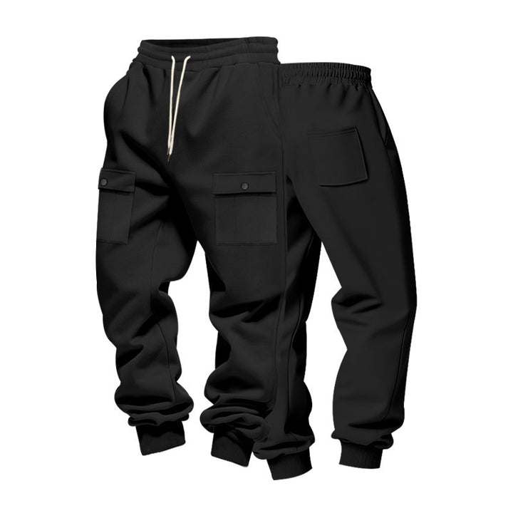 Herren Cargo-Jogginghose mit Multitaschen-Design und elastischem Bund Echoarchiv