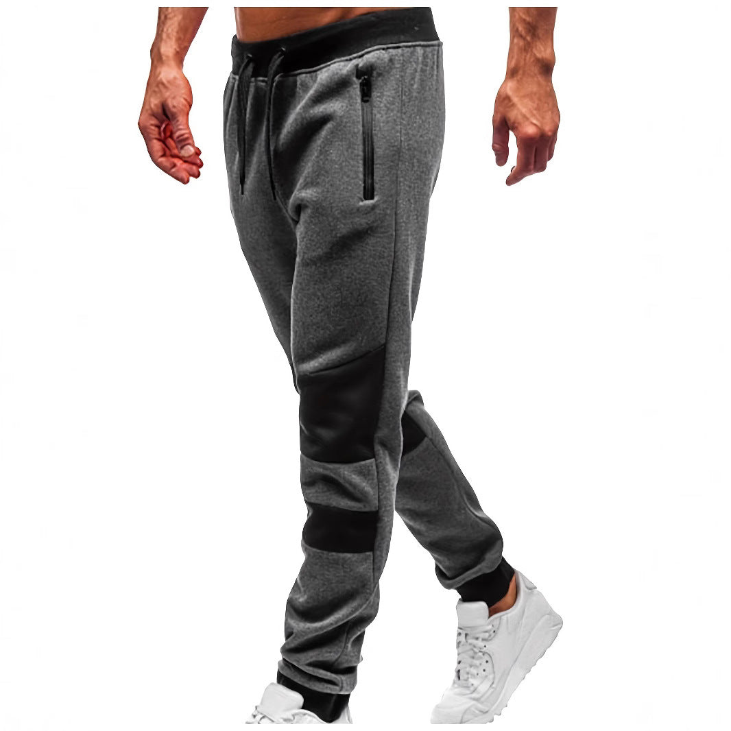 Herren nan schmal geschnittene Jogginghose mit Reißverschlusstaschen, elastischem Komfortbund und verstärkten Knie-Paneelen Echo Archiv