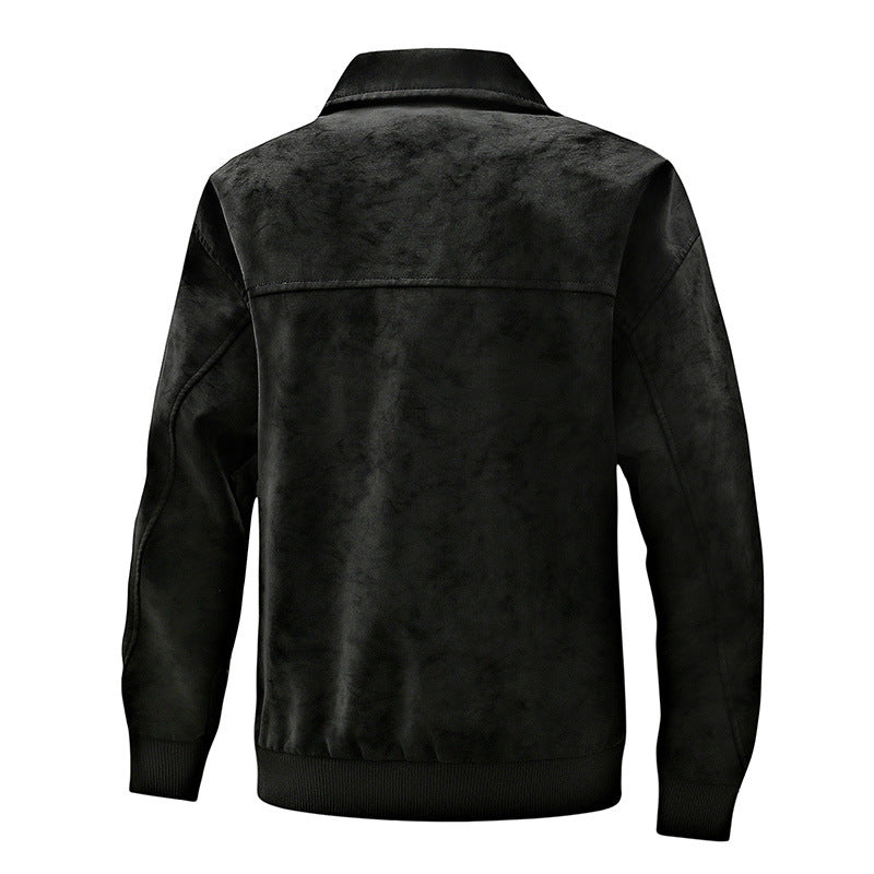 Herren gesteppte Freizeitjacke aus weichem Kunstleder Echoarchiv