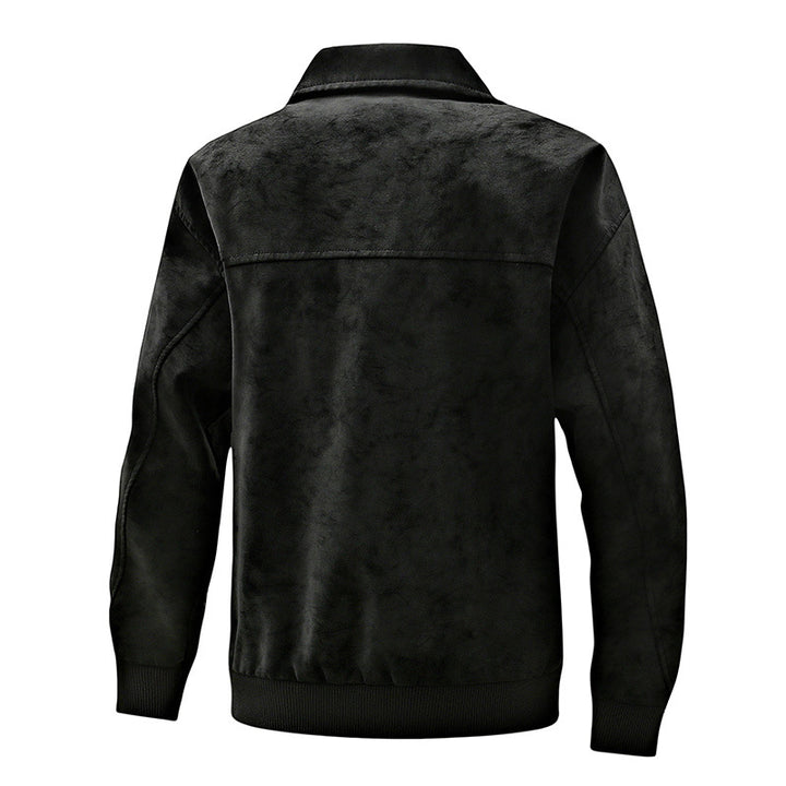 Herren gesteppte Freizeitjacke aus weichem Kunstleder Echoarchiv