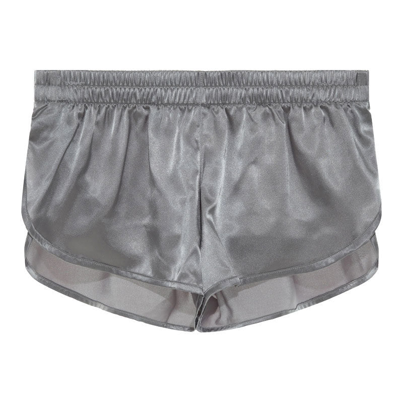 Herren nan kurze Satin-Schlafshorts mit elastischem Bund und seitlichem Schlitz Echo Archiv