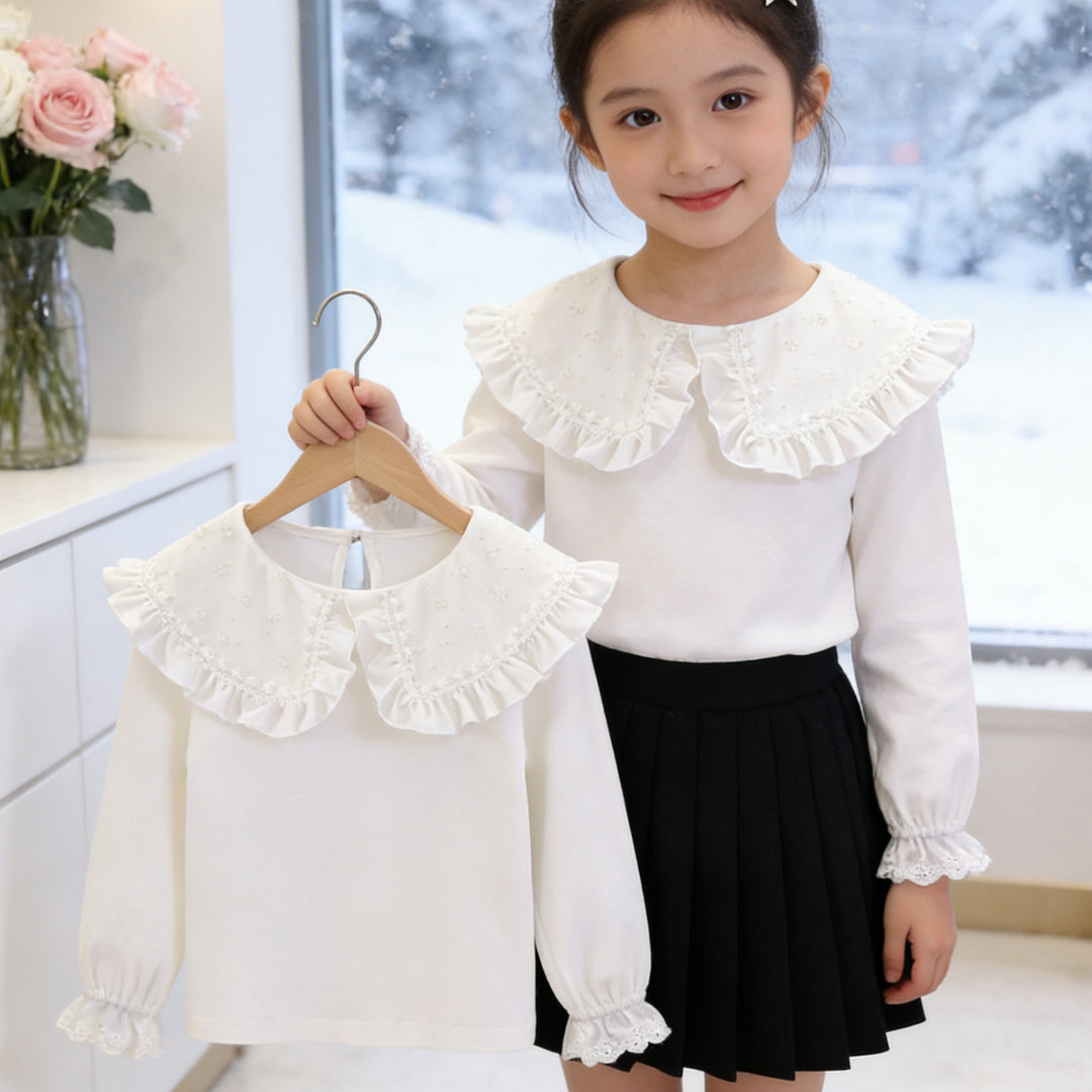 Damen Bluse mit großem Rüschenkragen Echo Archiv