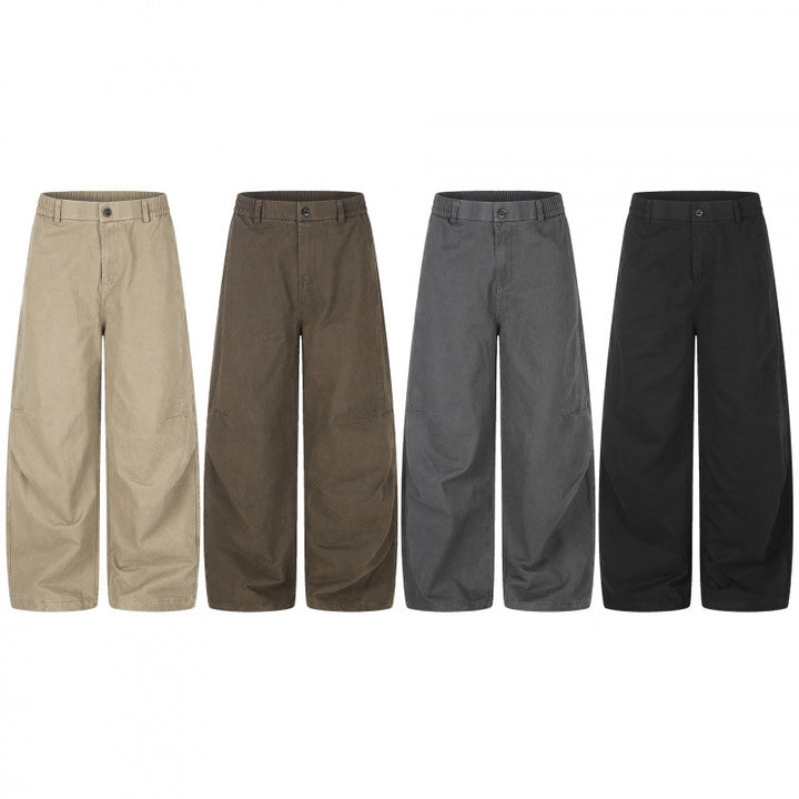 Damen Weite Culotte-Hose mit hohem Bund, elastischem Einsatz und Utility‑Nähten Echo Archiv