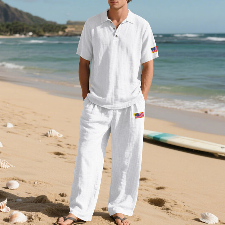 Herren lässiges Strand-Outfit aus leichtem und atmungsaktivem Stoff Echoarchiv