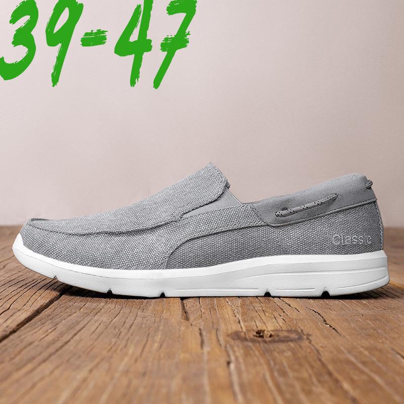 Herren nan legerer Canvas-Slipper mit elastischem Einsatz und stoßdämpfender Leichtsohle Echo Archiv