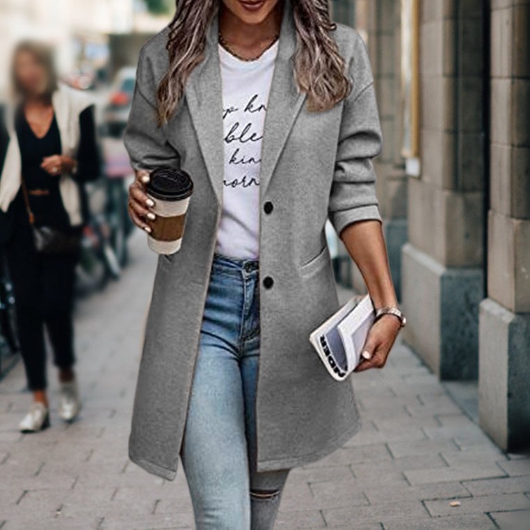 Damen eleganter Langblazer Echoarchiv