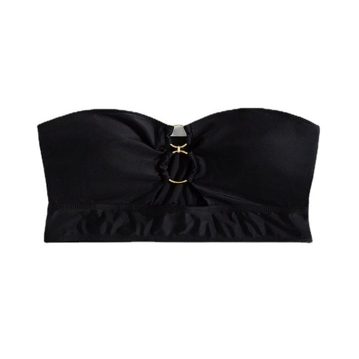 Damen Bandeau-Bikini-Oberteil mit raffiniertem Ringdetail Echo Archiv