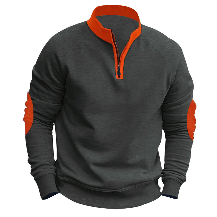 Herren Sportpullover mit Stehkragen Echoarchiv