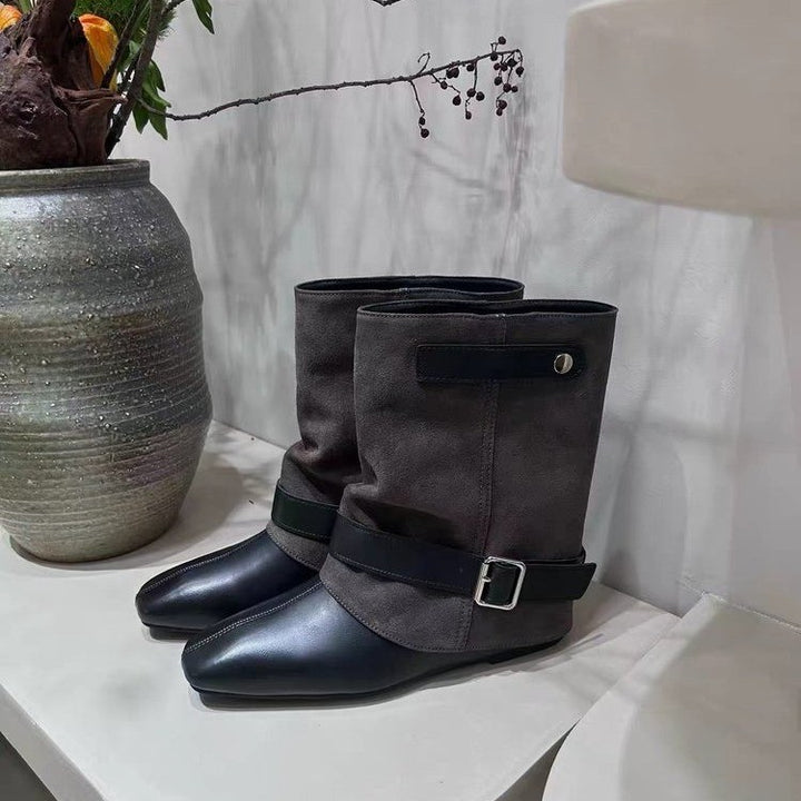 Damen Elegante Stiefeletten mit modischem Riemendesign Echo Archiv