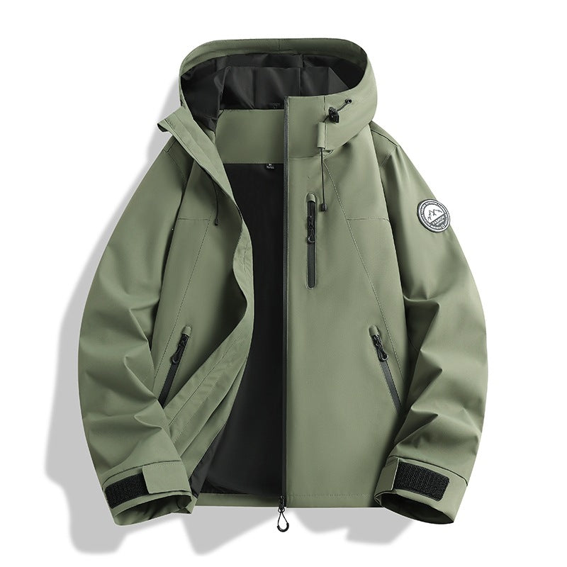 Herren dreiteilige Softshell-Outdoorjacke mit abnehmbarem Fleecefutter und Kapuze Echoarchiv