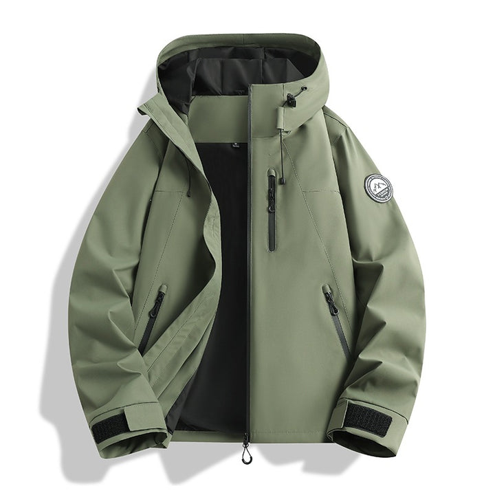 Herren dreiteilige Softshell-Outdoorjacke mit abnehmbarem Fleecefutter und Kapuze Echoarchiv