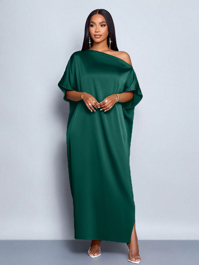 Damen Maxikleid mit asymmetrischem Schnitt und elegantem Fall Echo Archiv