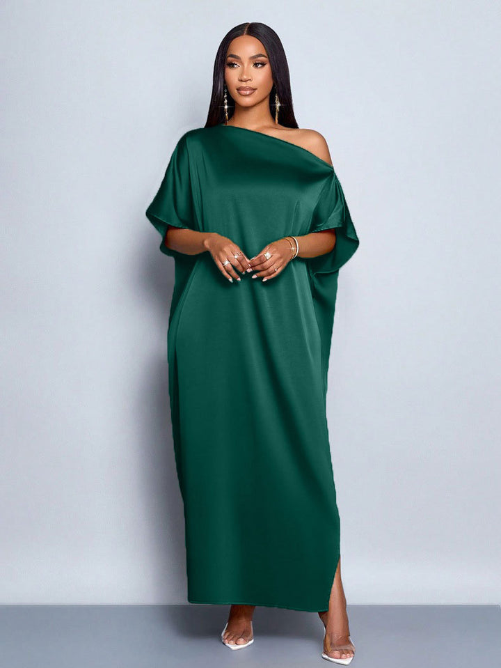 Damen Maxikleid mit asymmetrischem Schnitt und elegantem Fall Echo Archiv