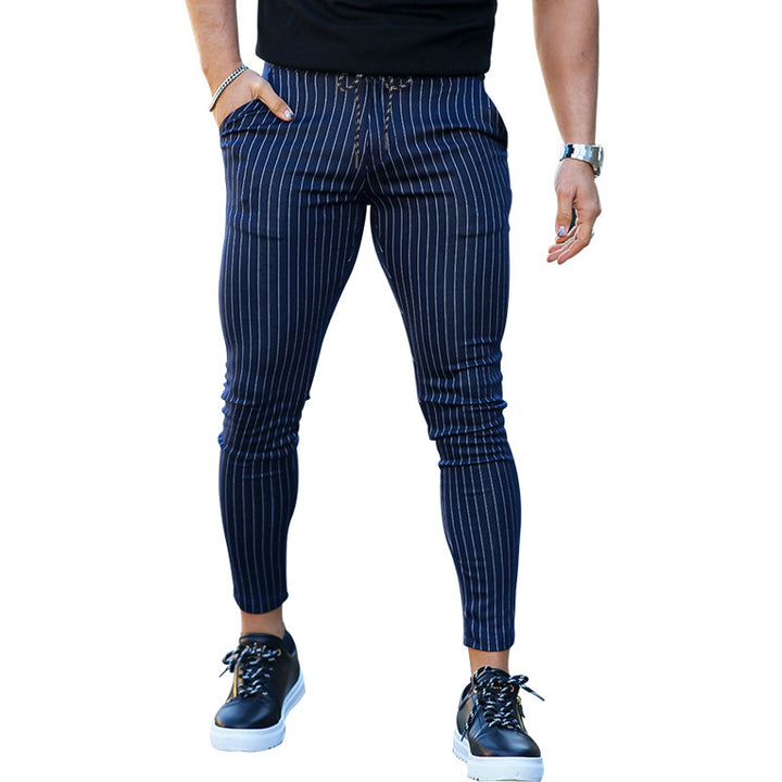 Herren modische Stretch-Jeans im Streifenlook Echoarchiv