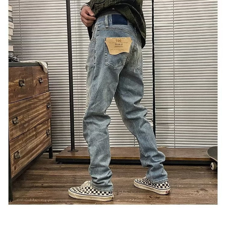 Herren Trendy Zerrissene Jeans Echo Archiv