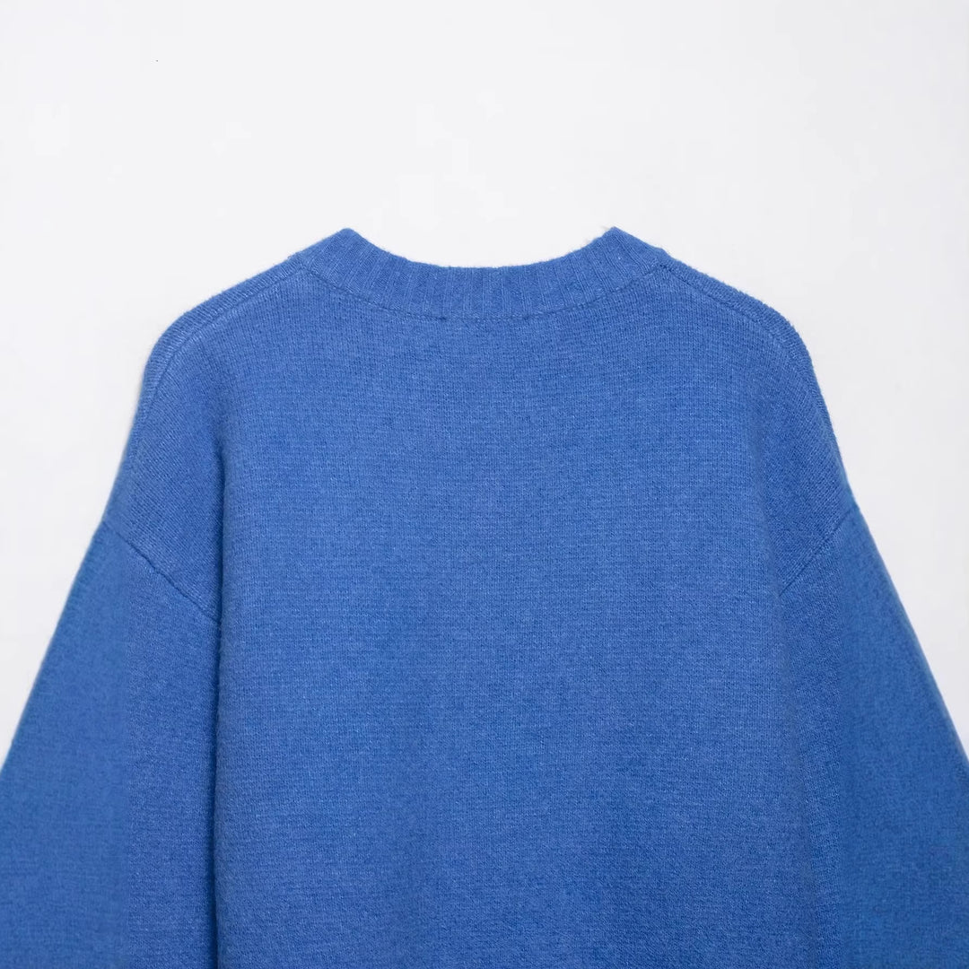 Damen Cropped-Cardigan mit kastiger Silhouette, Rippenbund und Rundhalsausschnitt Echoarchiv