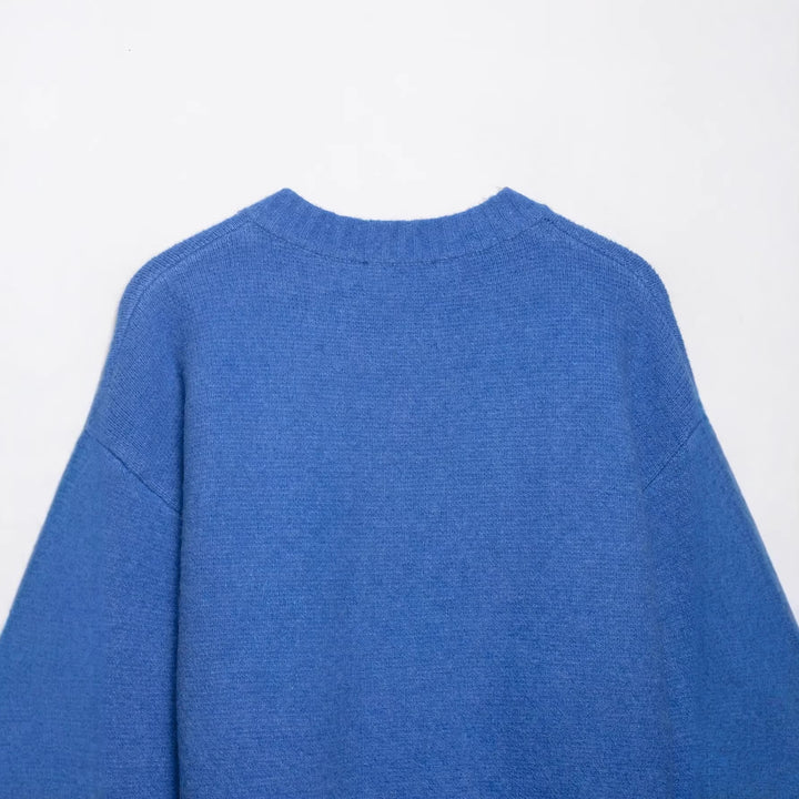 Damen Cropped-Cardigan mit kastiger Silhouette, Rippenbund und Rundhalsausschnitt Echoarchiv