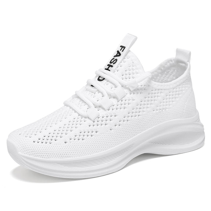 Damen nan gestrickter Slip-On Komfort-Sneaker mit sockenähnlichem Schaft, atmungsaktivem 3D-Mesh und gedämpfter EVA-Keilsohle Echo Archiv