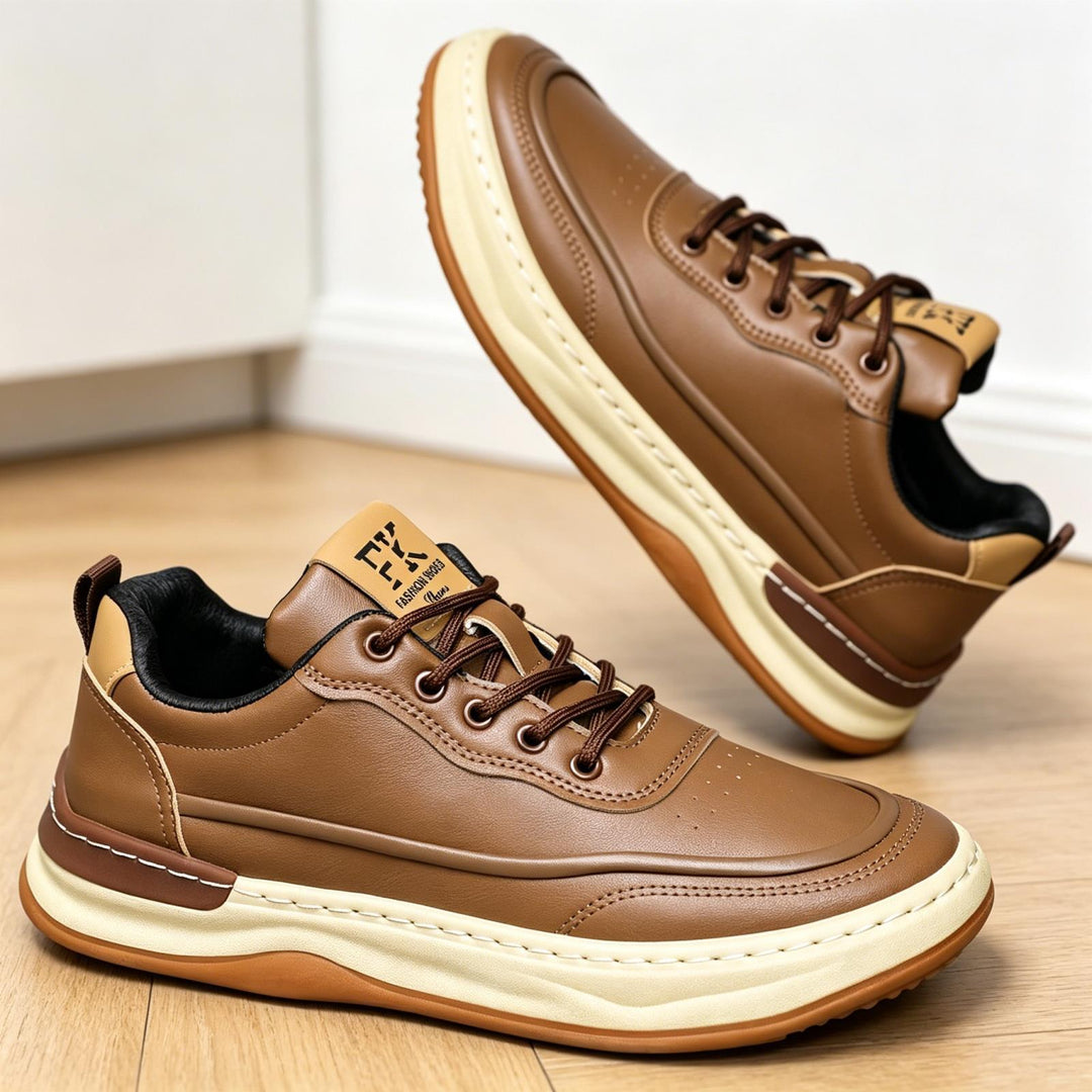 Herren Sportliche Leder Sneaker Echoarchiv