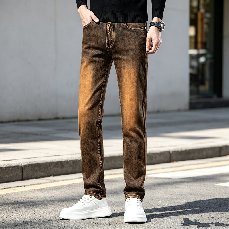 Herren Slim-Fit Jeans mit modischem Used-Look Echoarchiv