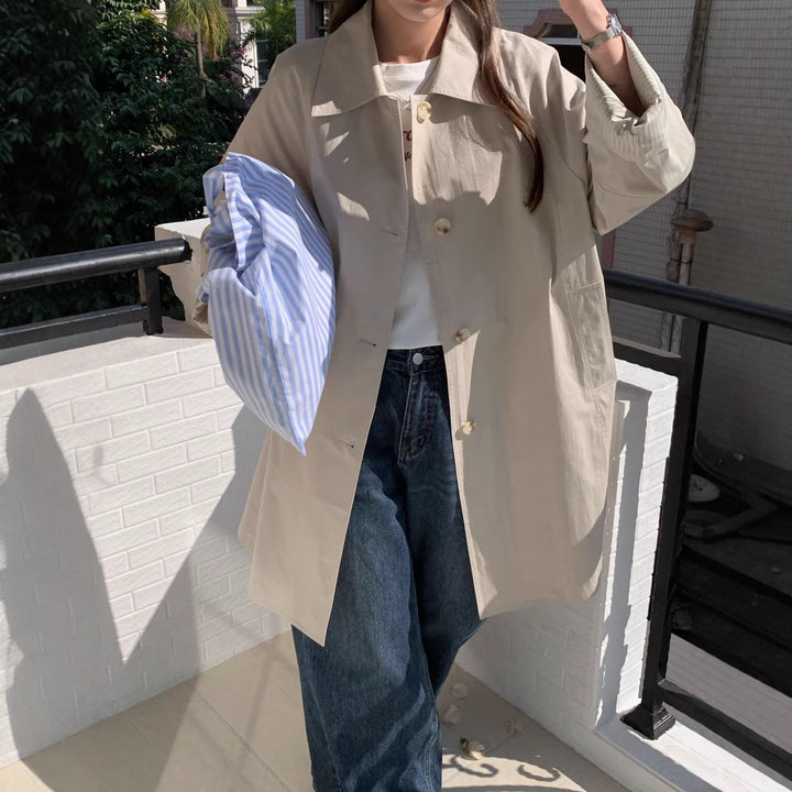 Damen Elegante und zeitlose Trenchcoat Echo Archiv