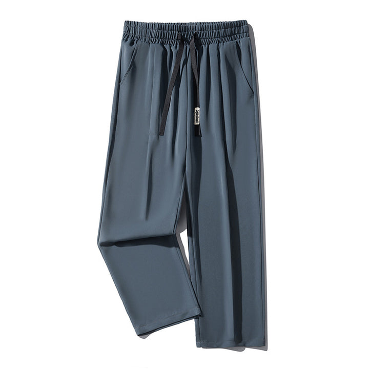 Herren luftige Freizeithose mit verstellbarem Bund und seitlichen Taschen Echoarchiv