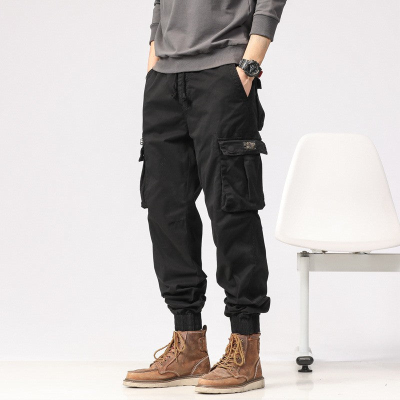 Herren Cargo-Joggerhose aus Baumwollmix mit Elastischem Tunnelzugbund und Multifach‑Taschen Echo Archiv
