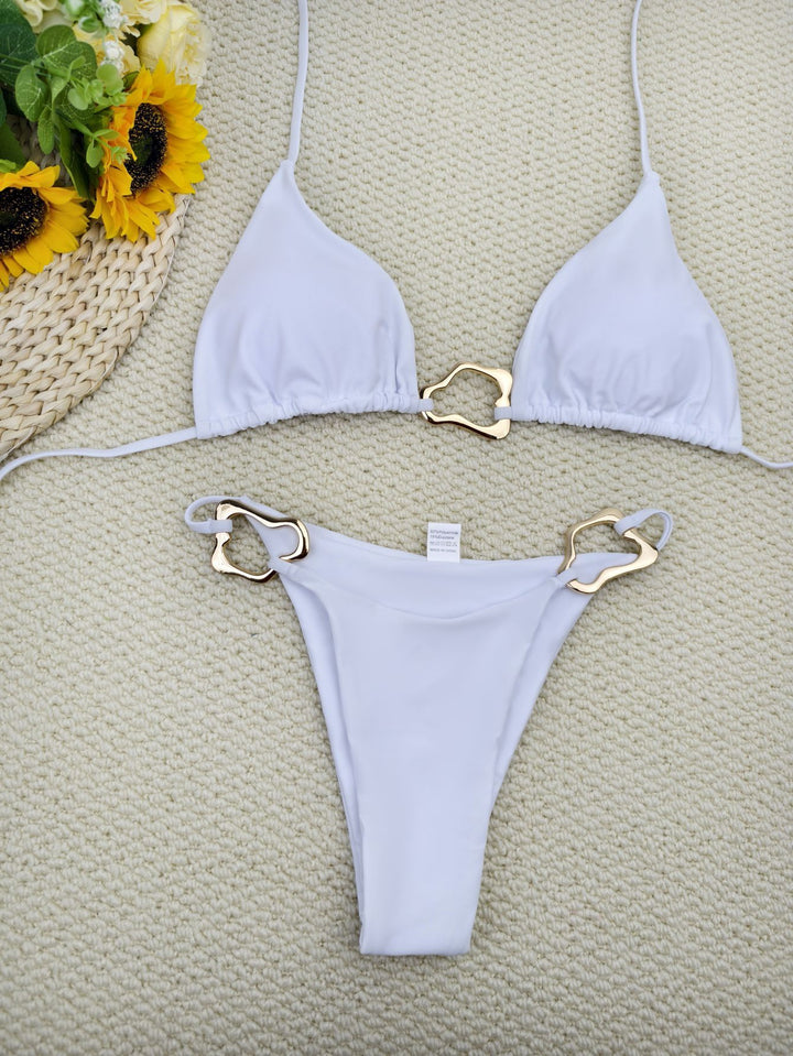 Damen Triangel-Bikini mit elegantem Gold-Details Echo Archiv