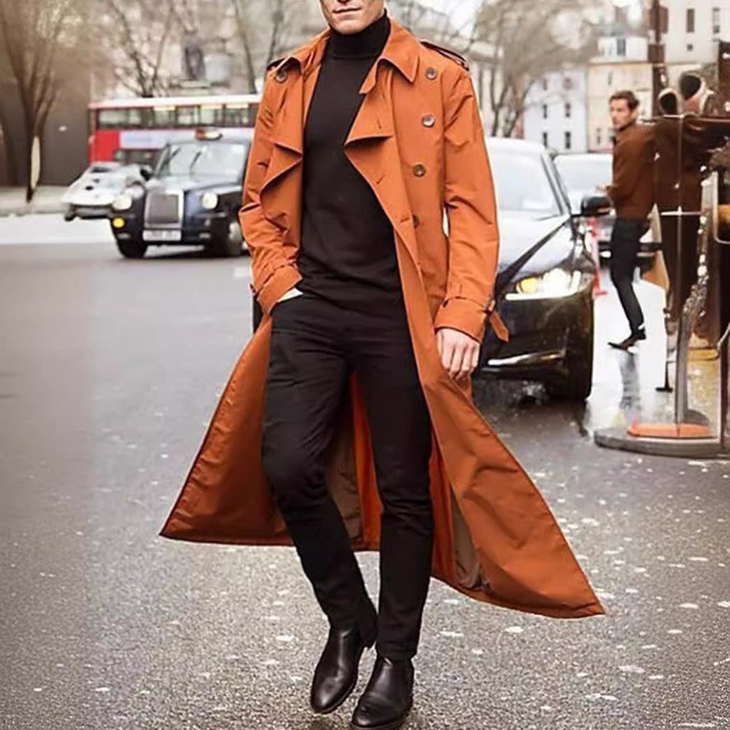 Herren Langer Trenchcoat Echoarchiv