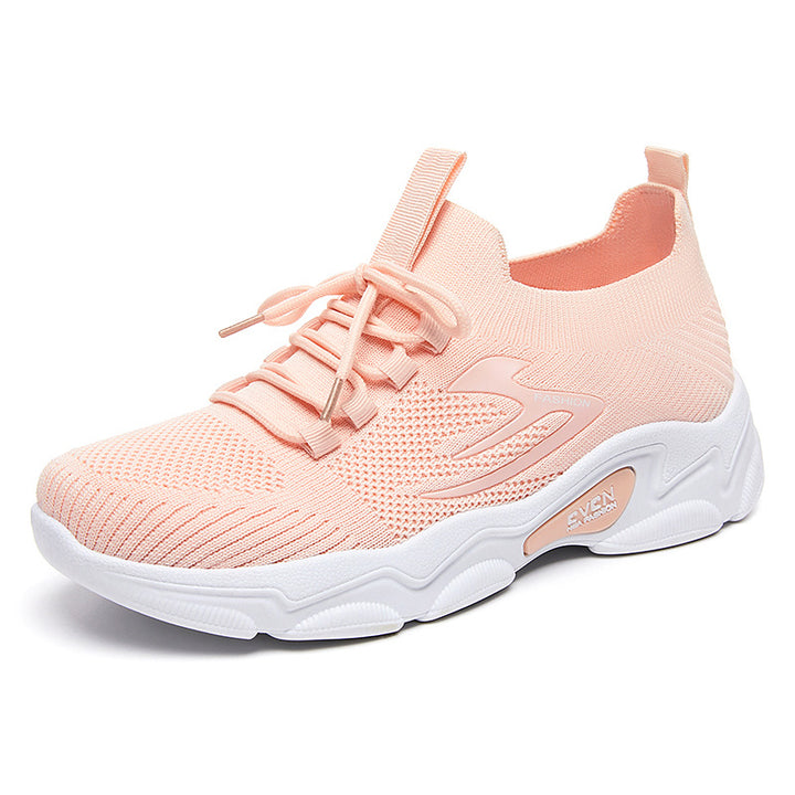 Damen nan minimalistischer Strick-Sockensneaker mit strukturiertem 3D-Obermaterial, anatomischem Memory-Fußbett und profiliertem EVA-Plateau Echo Archiv
