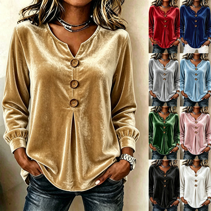 Damen Elegante und komfortable Veloursbluse Echo Archiv