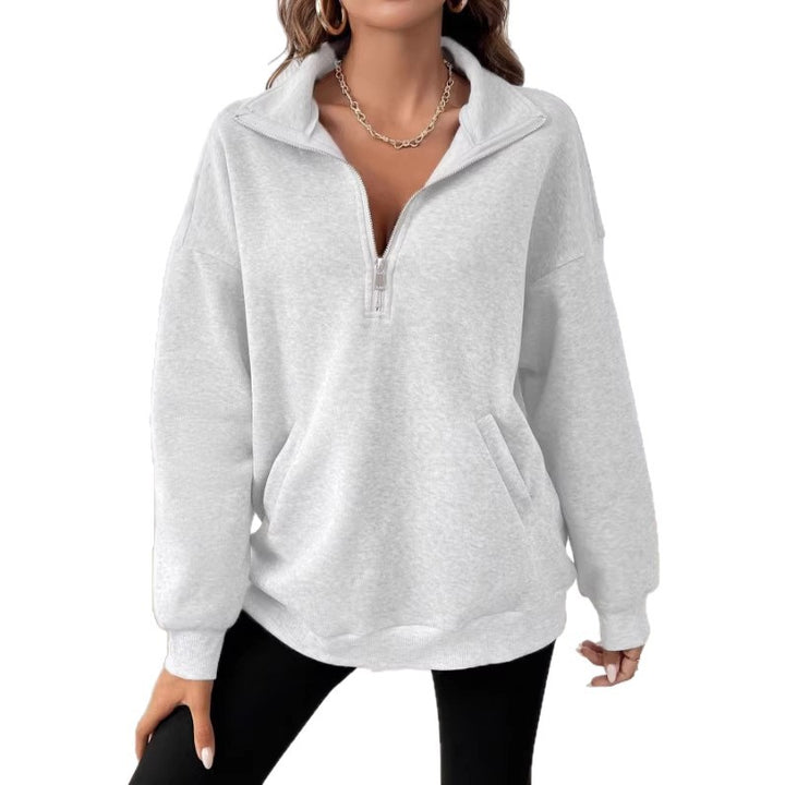 Damen Stylischer Pufferpullover mit Stehkragen Echo Archiv