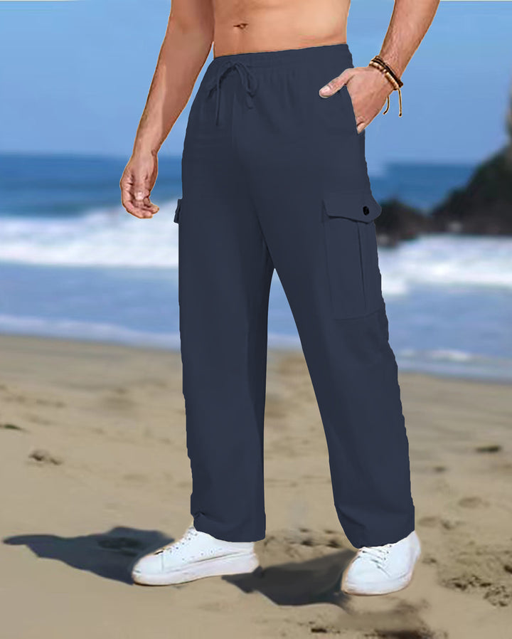 Herren Cargo-Hose mit praktischen Taschen und elastischem Bund Echoarchiv