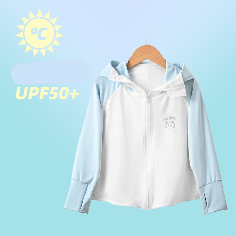 Jungen funktionale UV-Schutzjacke mit Kapuze Echo Archiv