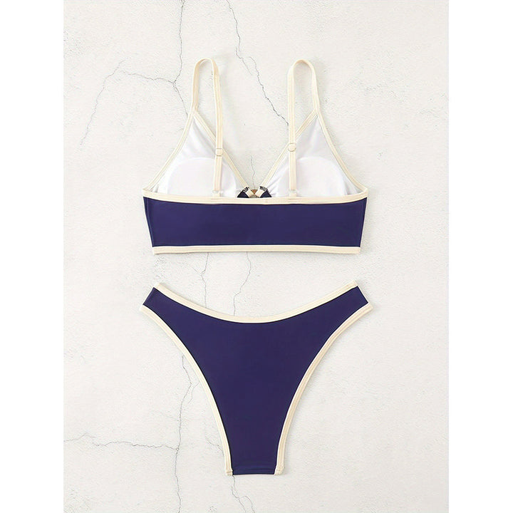 Damen Triangel-Bikini-Set mit elegantem Knoten und hohem Beinausschnitt Echo Archiv