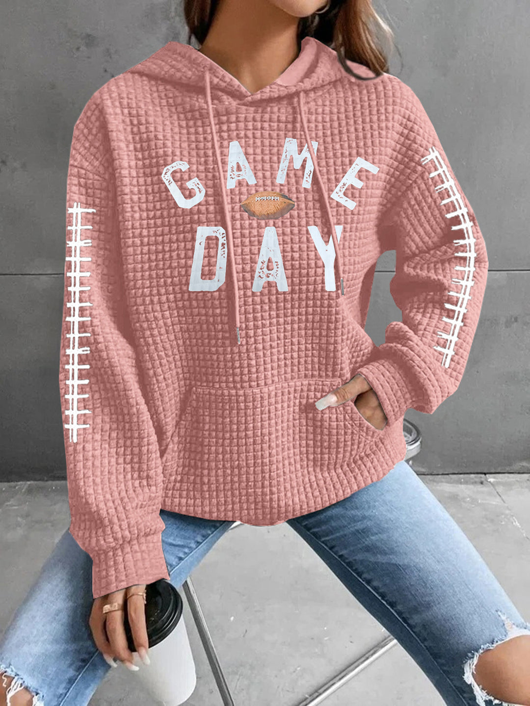 Damen Kapuzenpullover mit gesticktem Design Echo Archiv