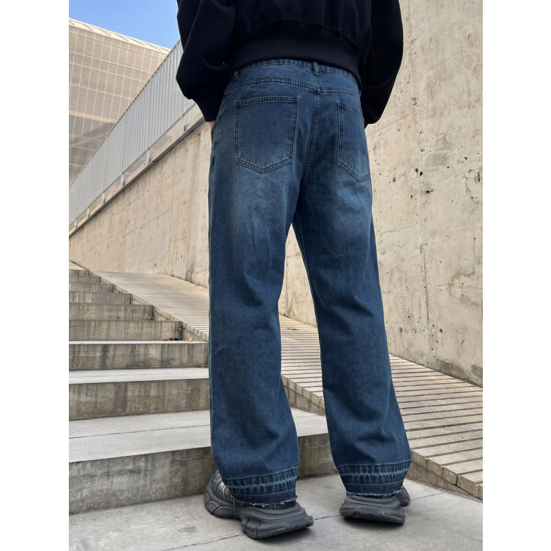 Herren Lässige Weit geschnittene Jeans Echoarchiv