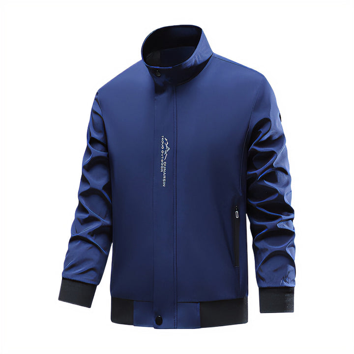 Herren Sportliche Übergangsjacke mit hochschließendem Kragen und seitlichen Reißverschlusstaschen Echo Archiv