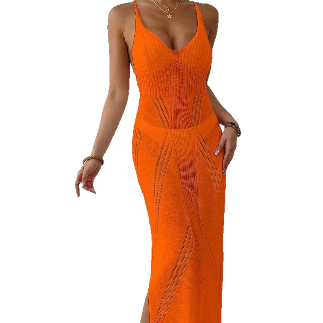 Damen Maxikleid mit raffiniertem Netzdesign Echo Archiv